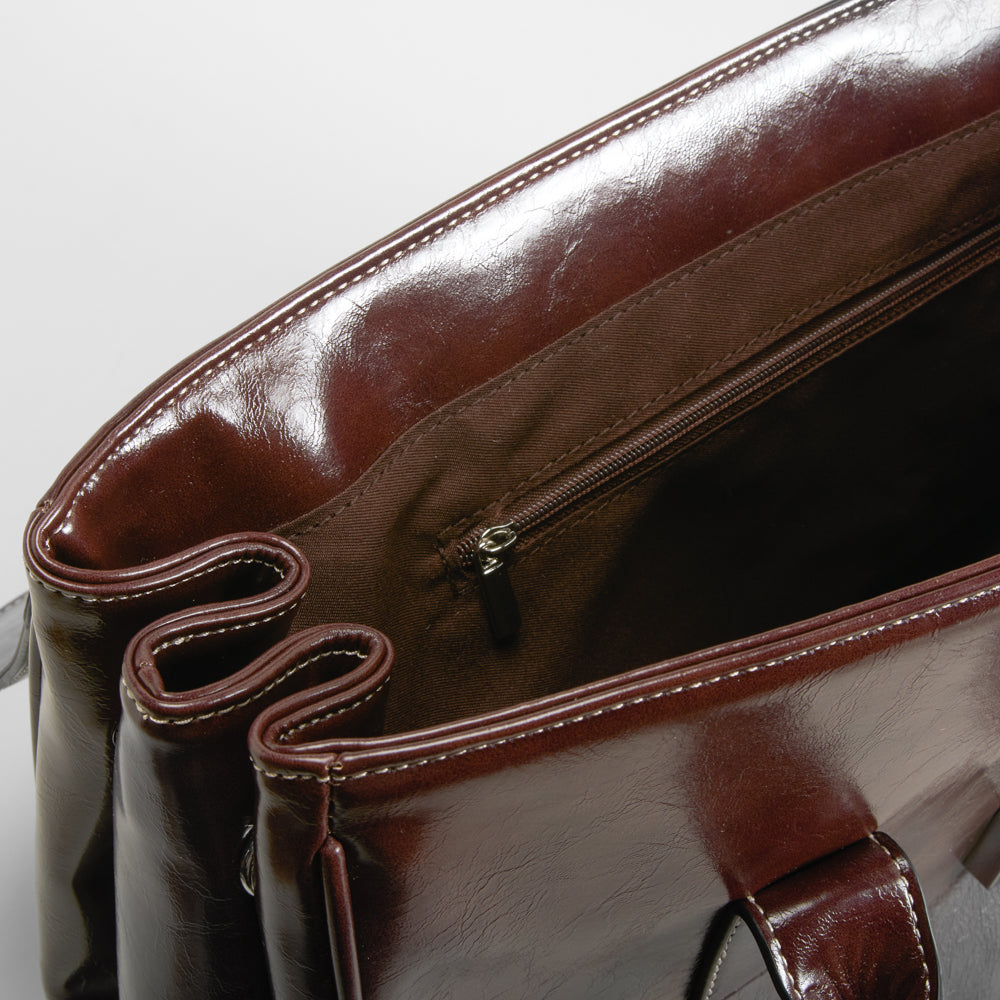 Bolso hombro asa larga marrón PICCOLA PIU