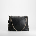 Bolso hombro cadenas negro PICCOLA PIU