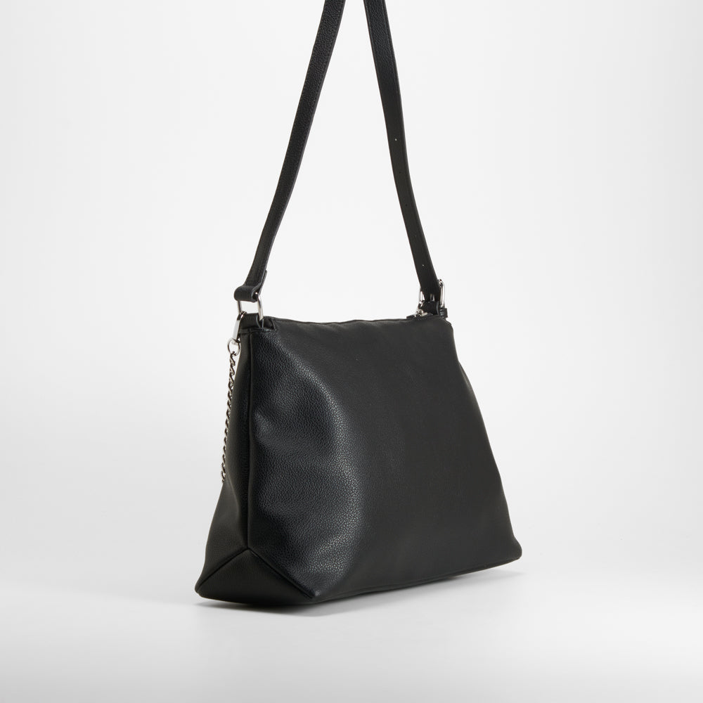 Bolso hombro cadenas negro PICCOLA PIU