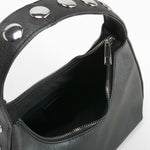 Bolso hombro detalles metálicos negro PICCOLA PIU