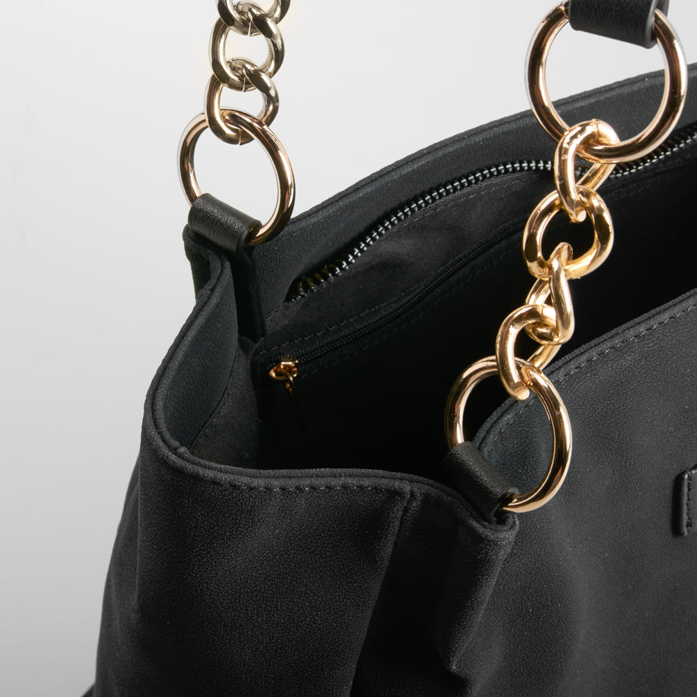 Bolso elegante asa larga negro PICCOLA PIU
