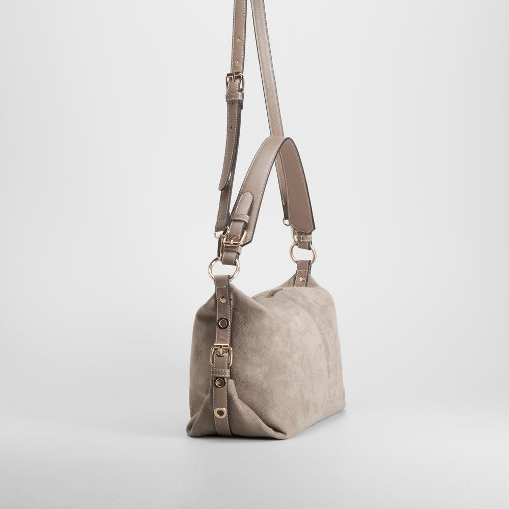 Bolso hombro y bandolera marrón PICCOLA PIU