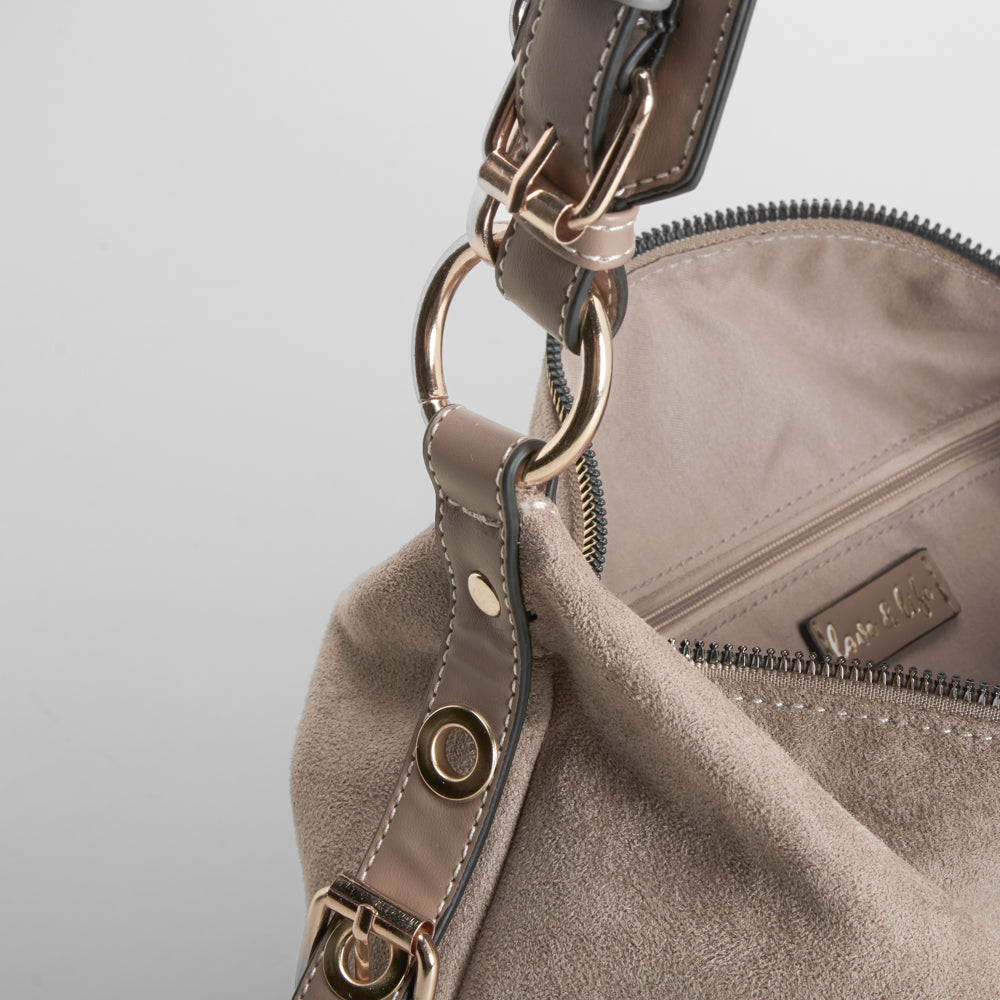 Bolso hombro y bandolera marrón PICCOLA PIU