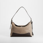Bolso hombro efecto ante beige PICCOLA PIU