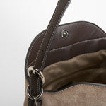 Bolso hombro efecto ante beige PICCOLA PIU