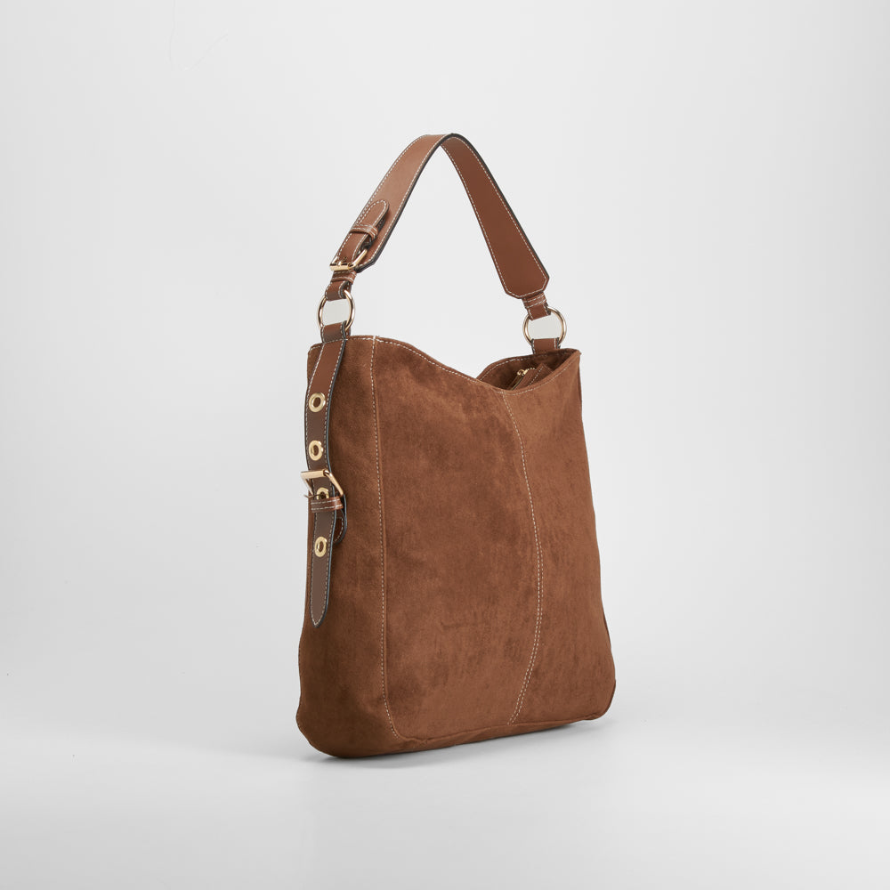 Bolso hombro marrón elegante PICCOLA PIU