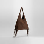 Bolso flecos estilo moderno marrón PICCOLA PIU