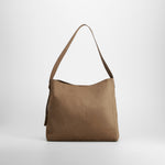 Bolso hombro antelina beige PICCOLA PIU
