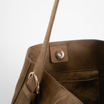 Bolso hombro antelina beige PICCOLA PIU