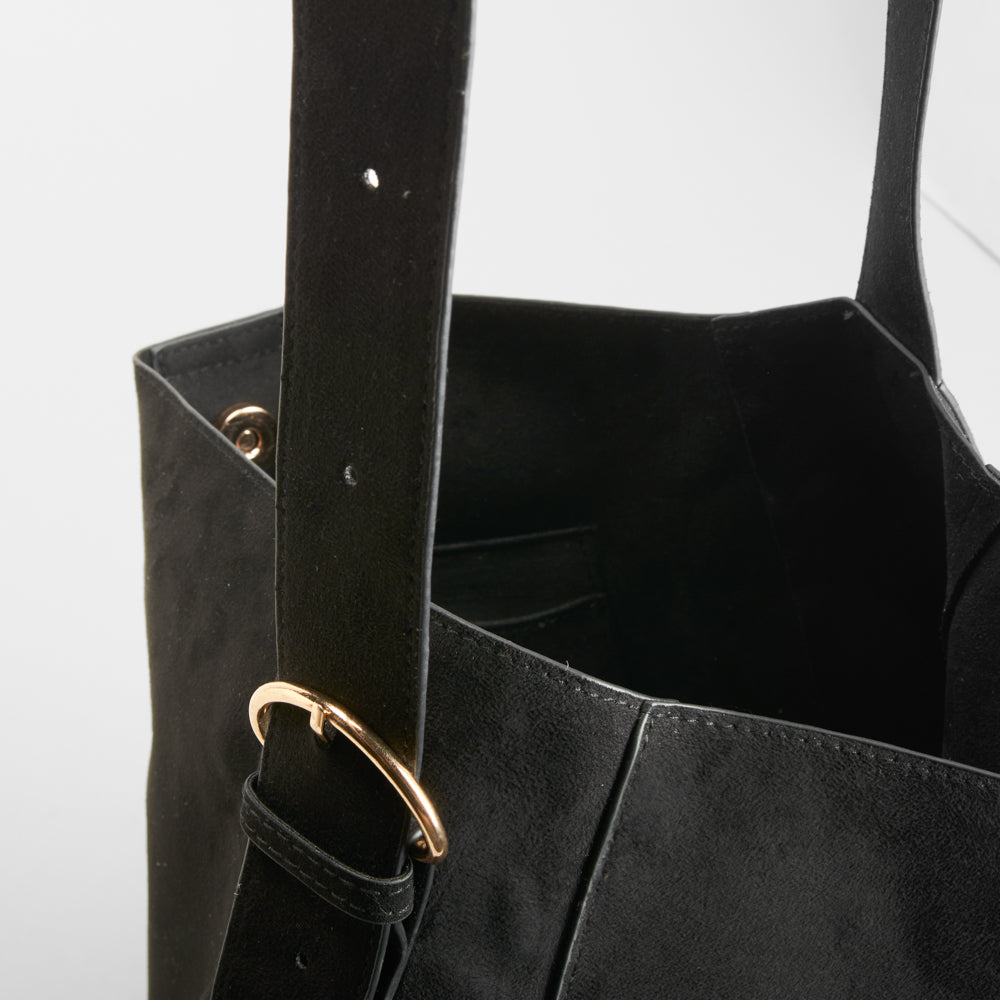 Bolso hombro asa amplia negro PICCOLA PIU