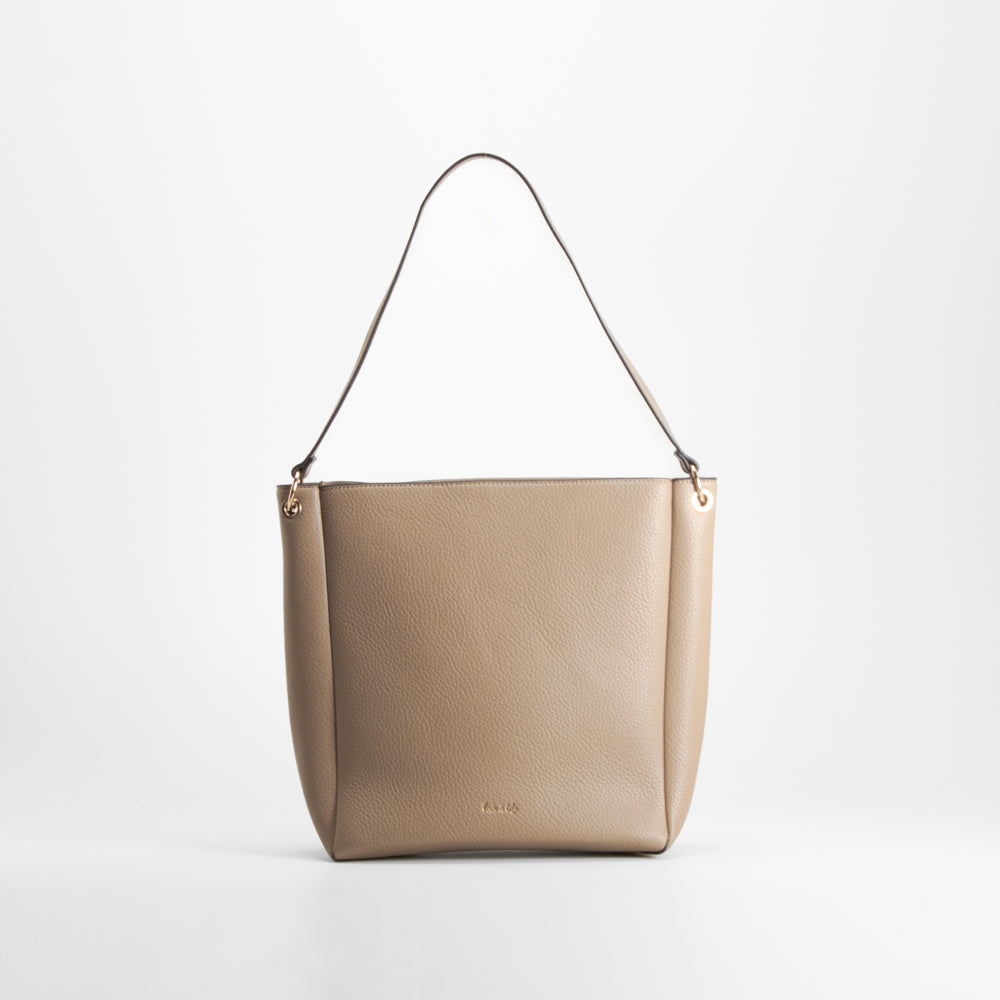 Bolso shopper hombro beige PICCOLA PIU