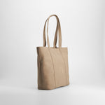 Bolso shopper asa larga colgante beige PICCOLA PIU