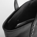 Bolso shopper asa larga colgante negro PICCOLA PIU