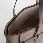 Bolso shopper asas largas beige PICCOLA PIU