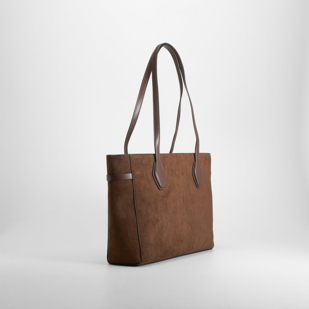 Bolso asa larga marrón elegante PICCOLA PIU