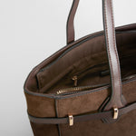 Bolso asa larga marrón elegante PICCOLA PIU
