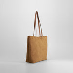 Bolso shopper marrón asas largas PICCOLA PIU