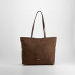 Bolso shopper marron asa larga PICCOLA PIU