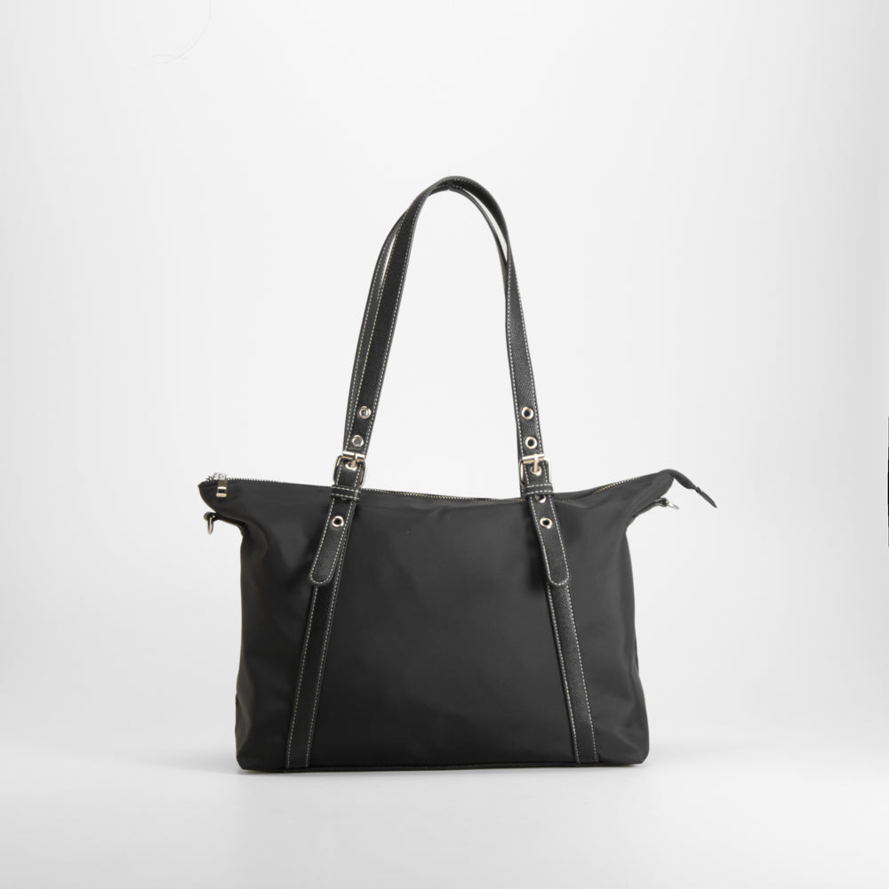 Bolso shopper asas largas negro PICCOLA PIU