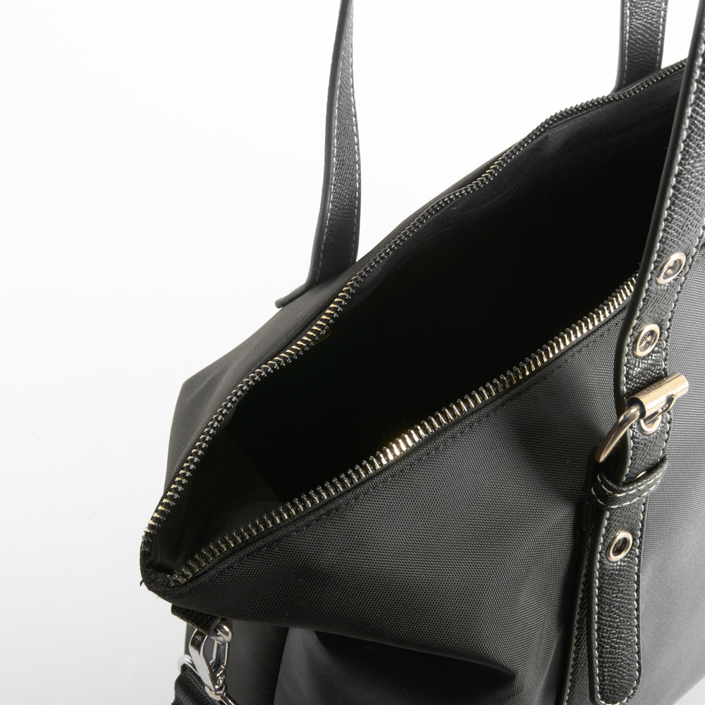 Bolso shopper asas largas negro PICCOLA PIU