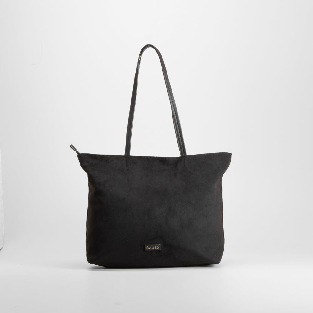 Bolso shopper negro asas largas PICCOLA PIU