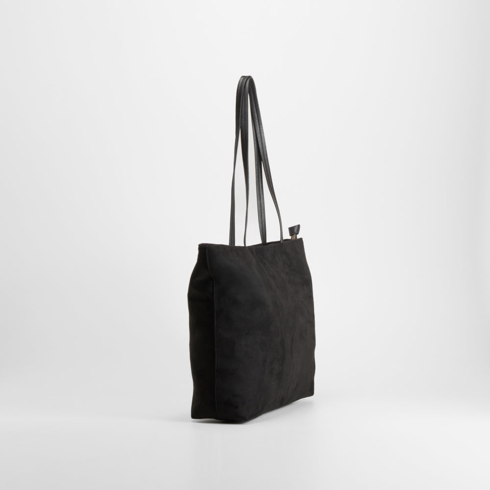 Bolso shopper negro asas largas PICCOLA PIU