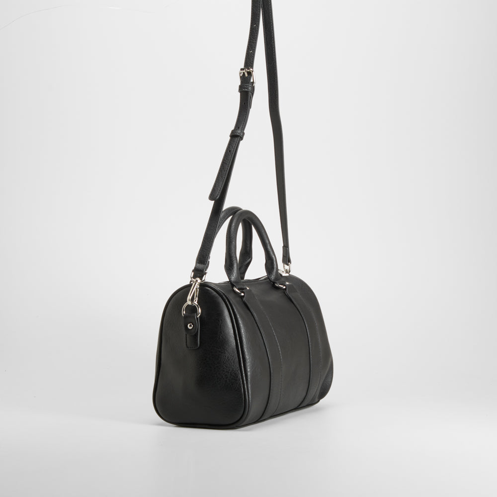 Bolso elegante asas doble negro PICCOLA PIU
