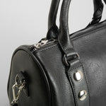 Bolso elegante asas doble negro PICCOLA PIU