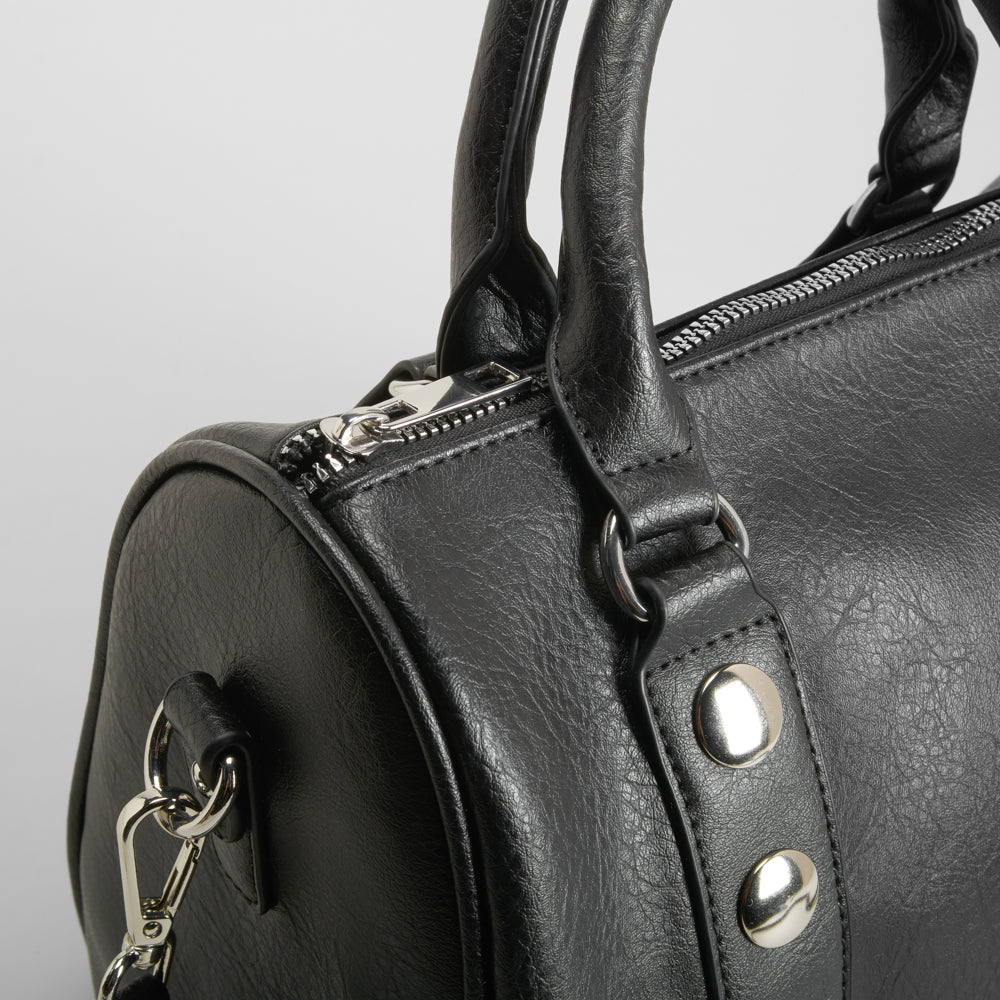 Bolso elegante asas doble negro PICCOLA PIU