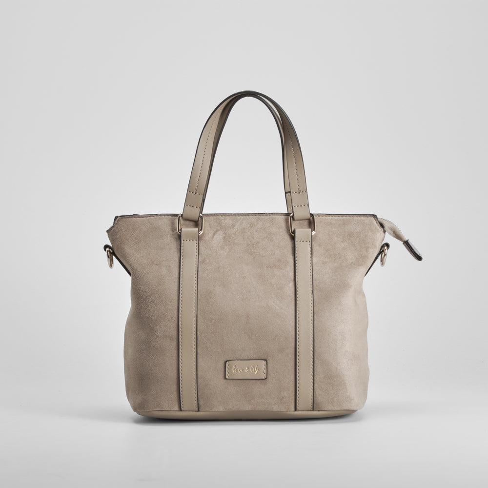 Bolso asa doble beige PICCOLA PIU