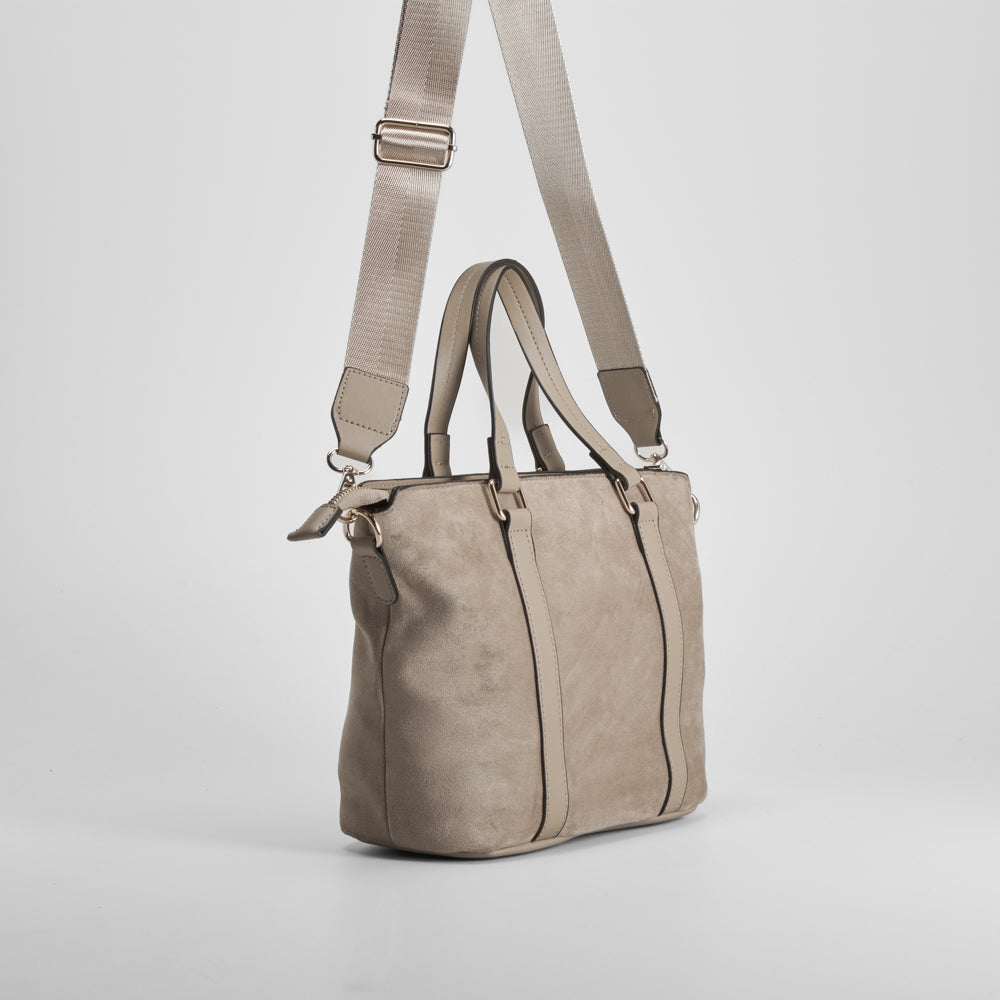 Bolso asa doble beige PICCOLA PIU