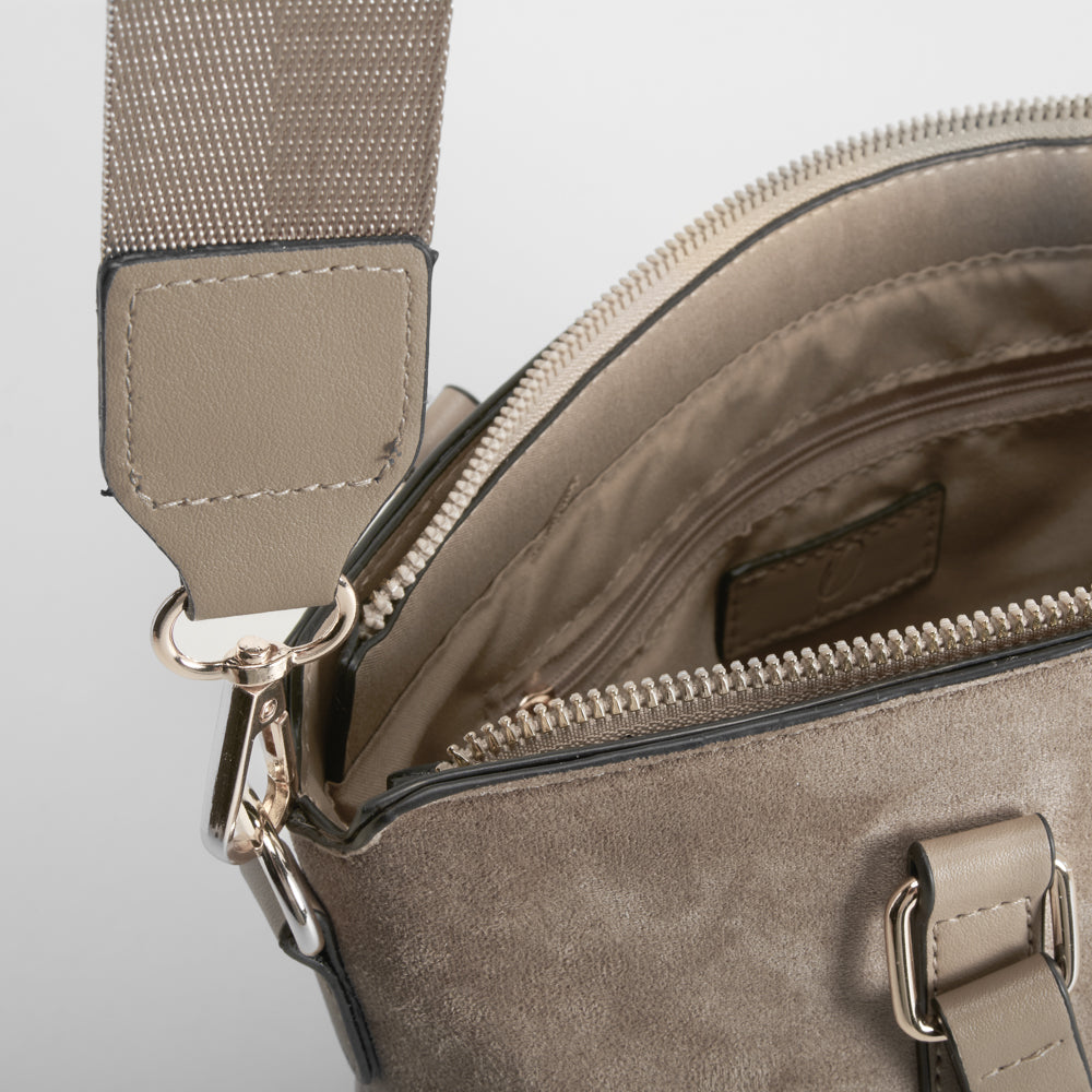 Bolso asa doble beige PICCOLA PIU