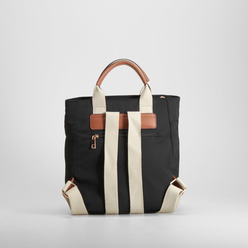 Bolso de mano nylon negro PICCOLA PIU