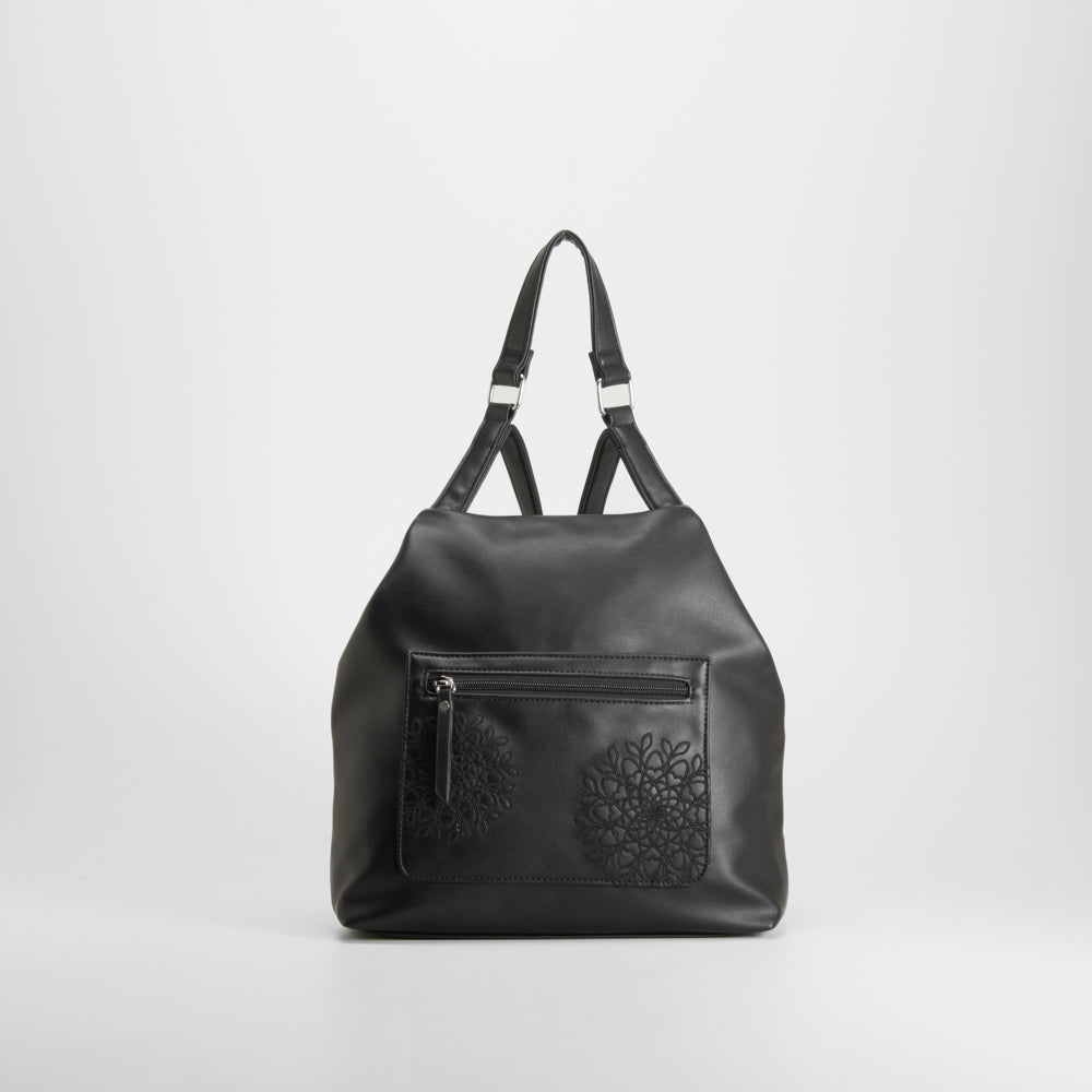 Mochila cremallera negra SENDA ROAD