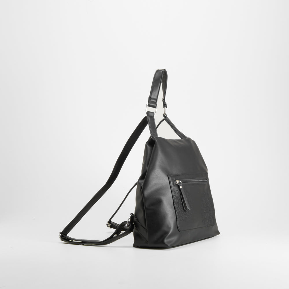 Mochila cremallera negra SENDA ROAD