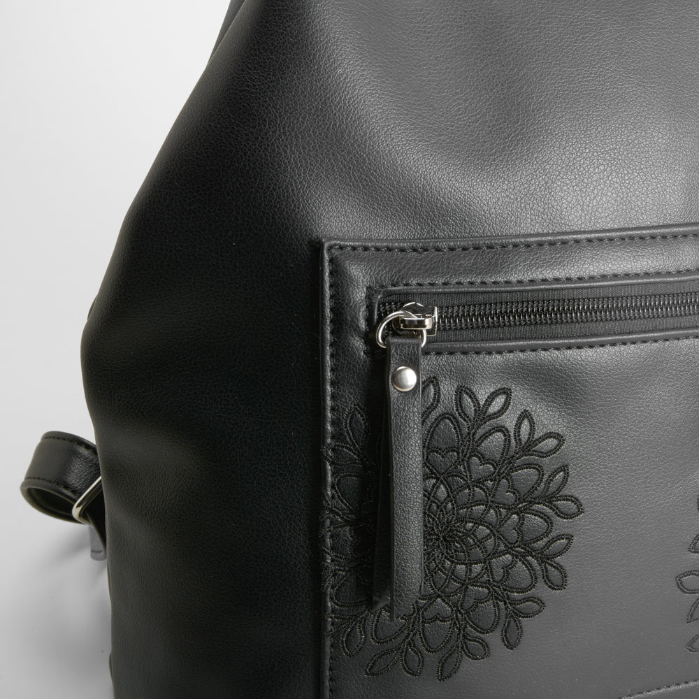 Mochila cremallera negra SENDA ROAD