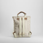 Mochila nylon bolsillo frontal beige SENDA ROAD