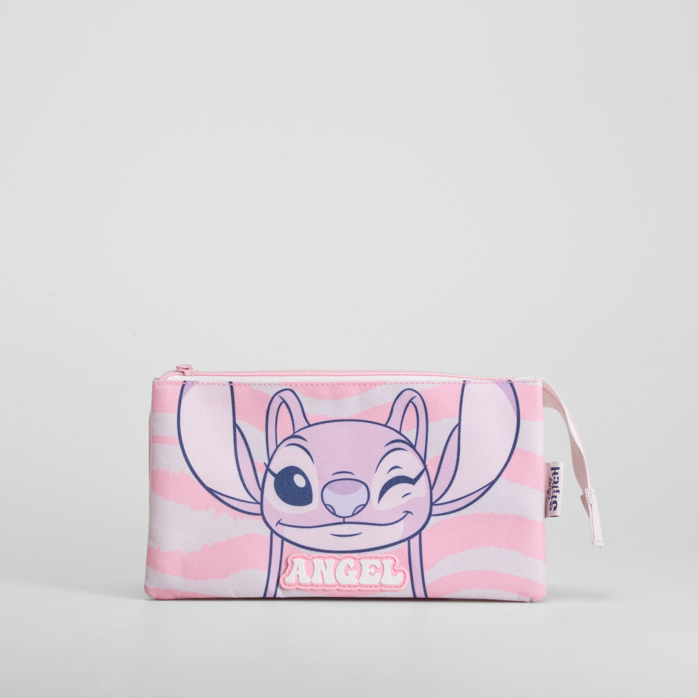 Lapicero triple rosa STITCH