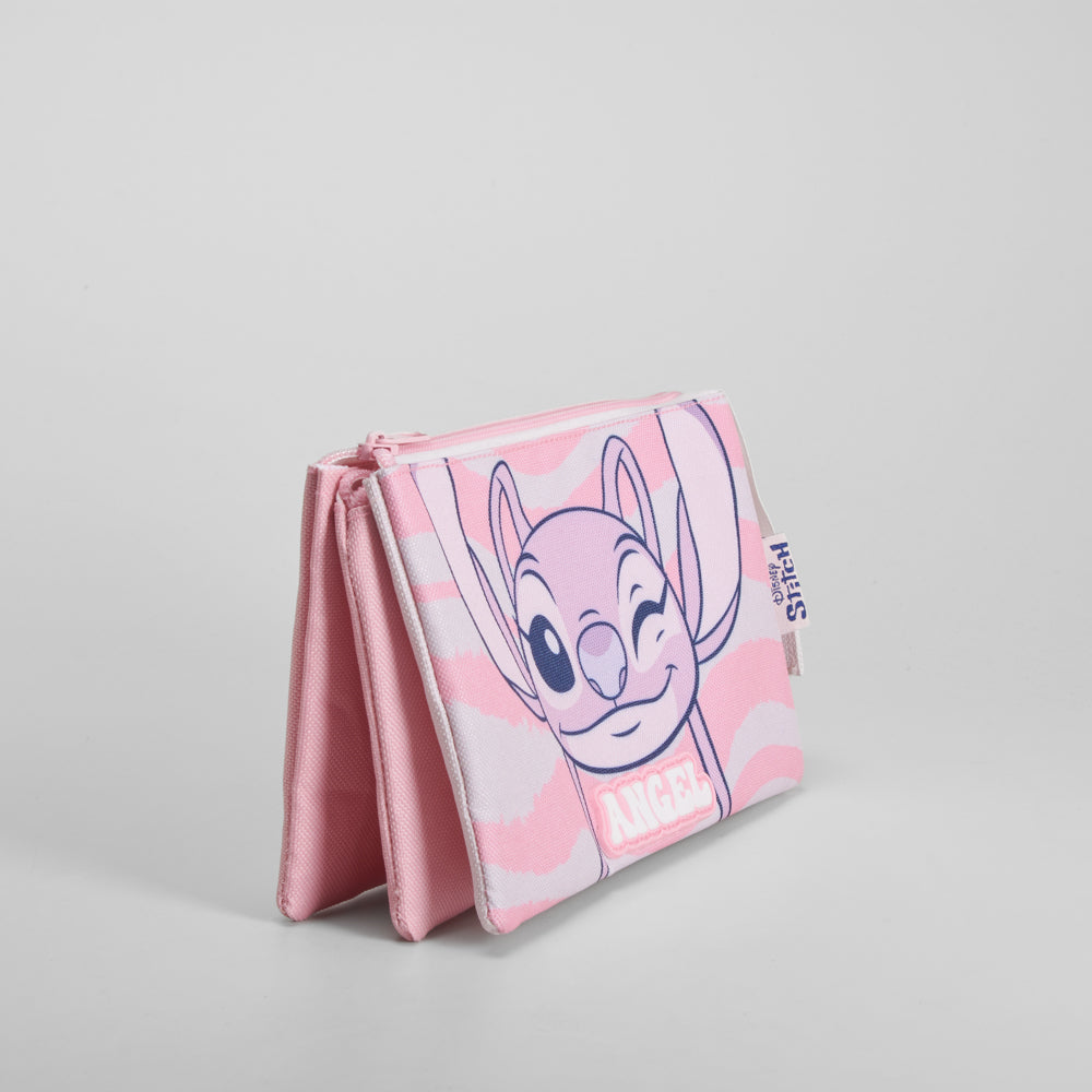 Lapicero triple rosa STITCH