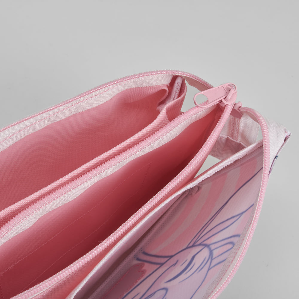 Lapicero triple rosa STITCH