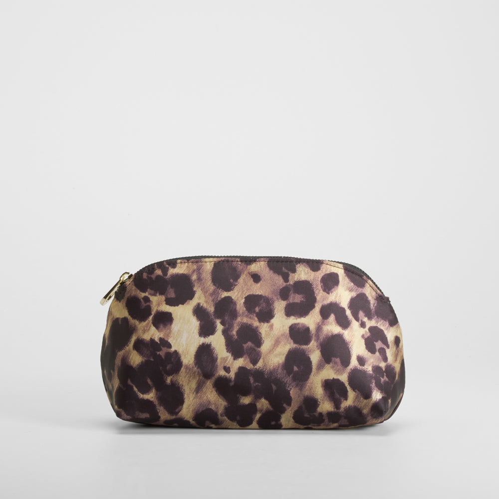 Neceser estampado animal print marrón NYC