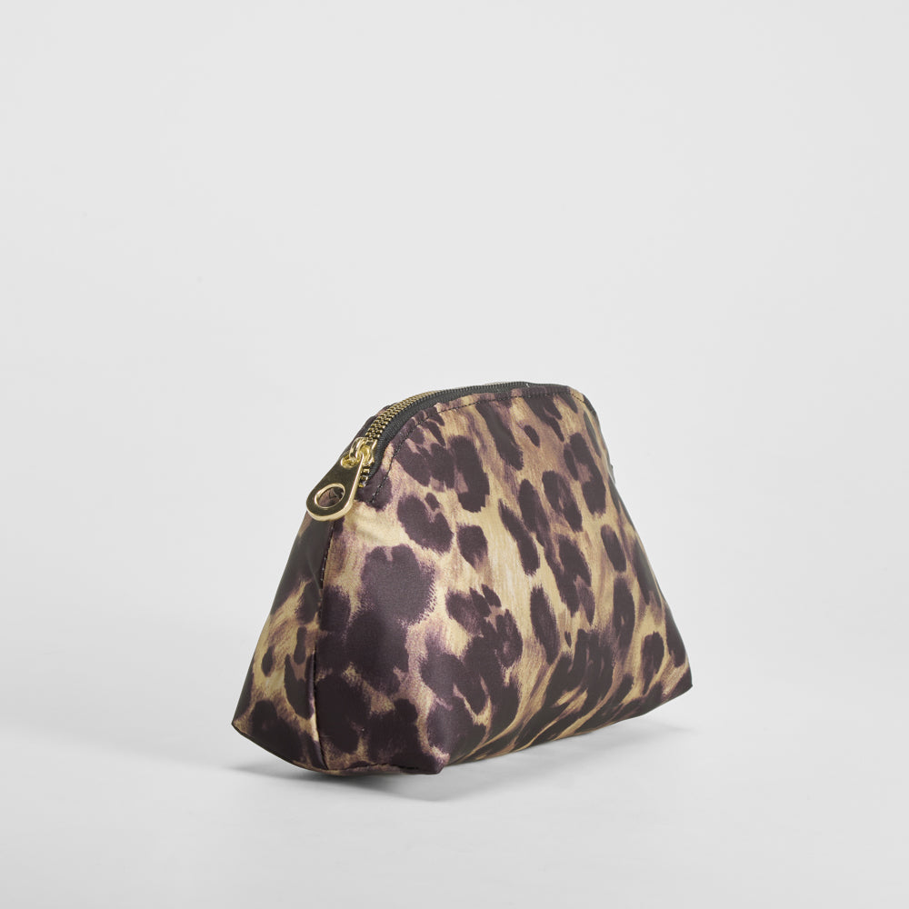 Neceser estampado animal print marrón NYC