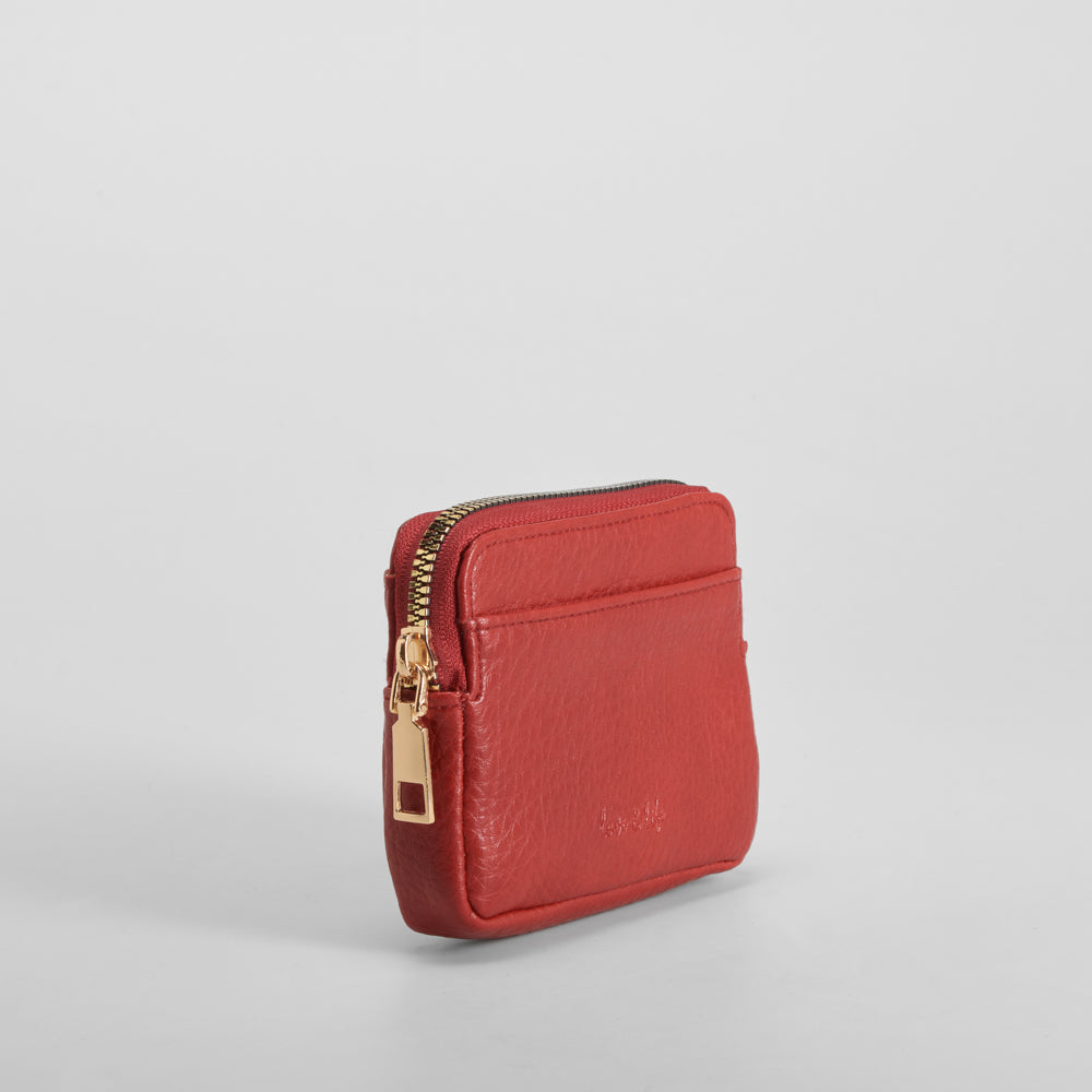 Monedero tarjetero pequeño rojo PICCOLA PIU