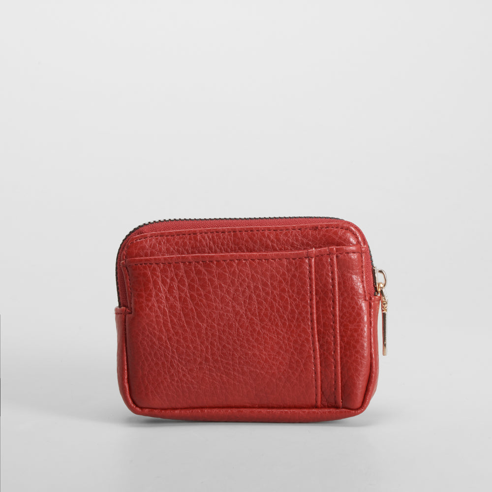Monedero tarjetero pequeño rojo PICCOLA PIU