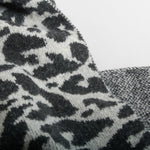Bufanda gruesa animal print gris MERKAL