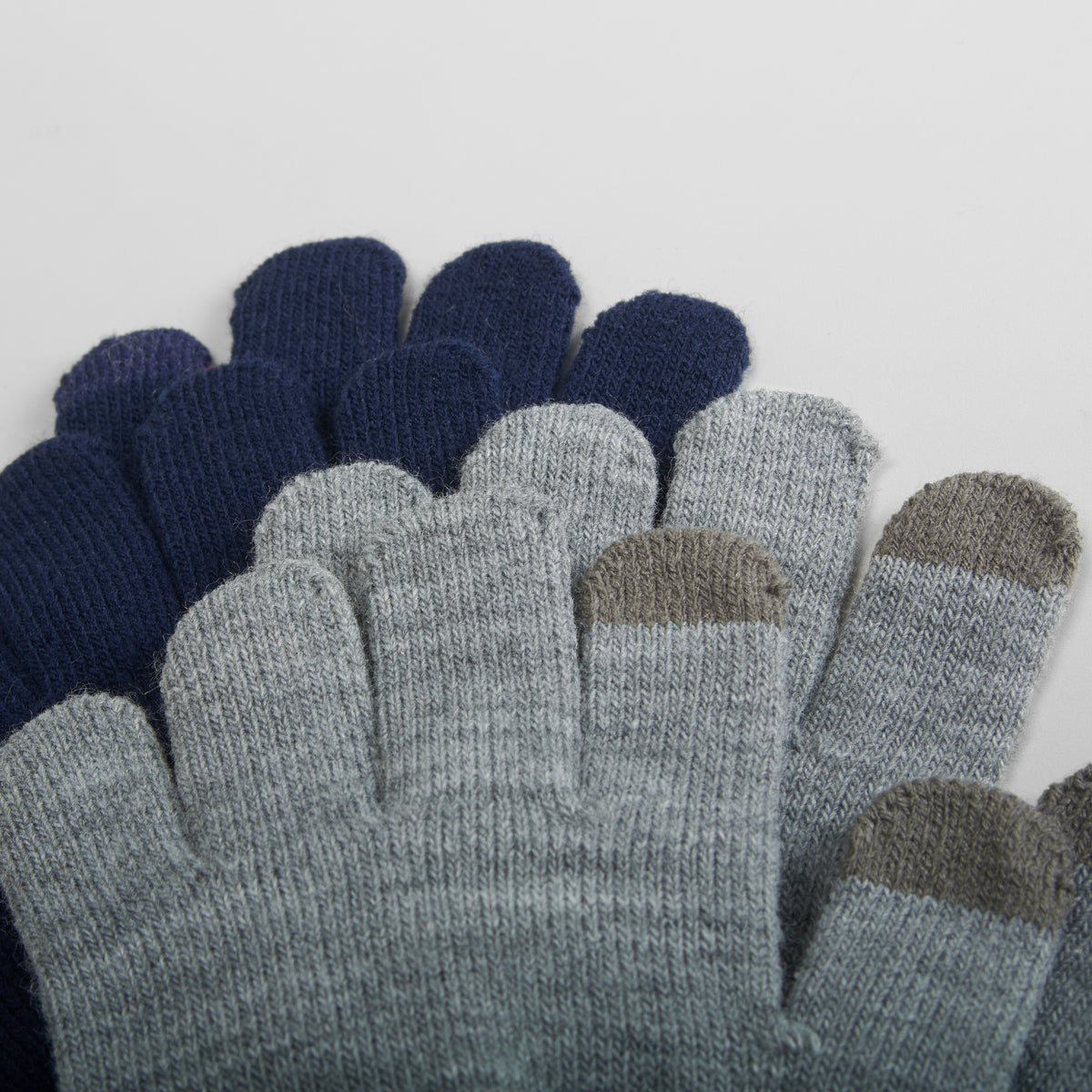 Guantes táctiles infantil en gris y azul MERKAL
