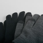 Pack 2 guantes táctiles negro y gris MERKAL