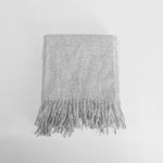 Bufanda con flecos jaspeado gris MERKAL