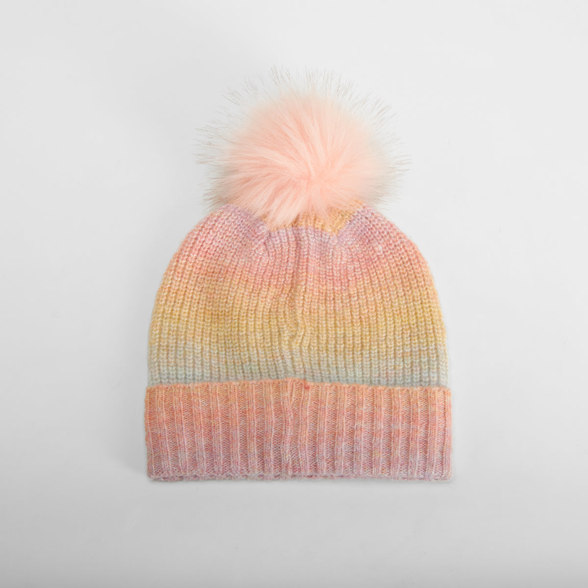 Gorro con pompón degradado multicolor MERKAL