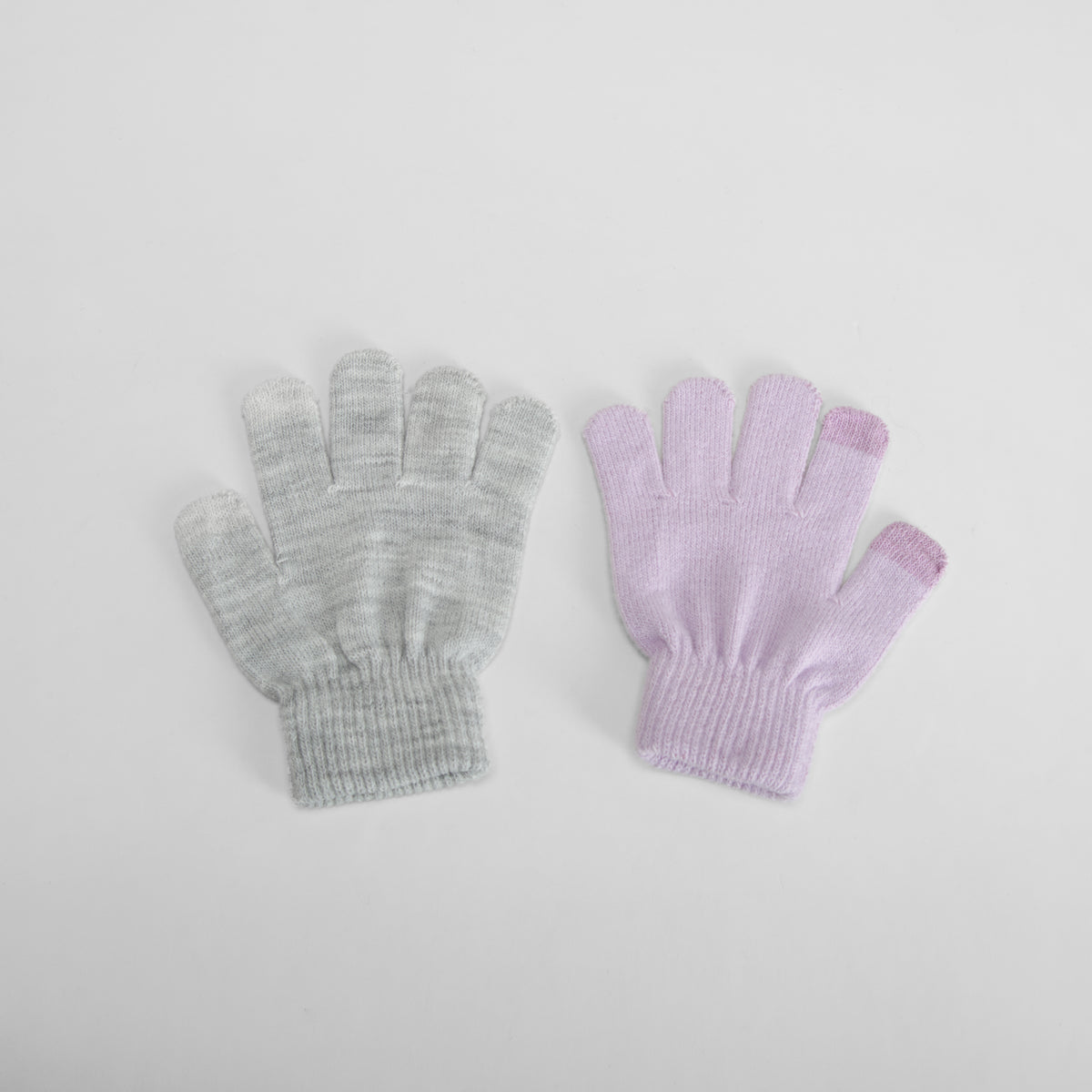 Guantes táctiles rosa y gris MERKAL